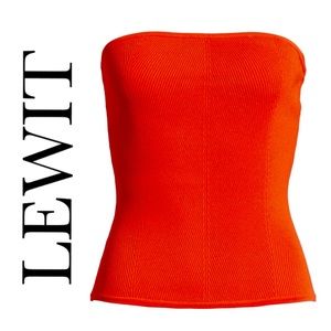 LEWIT♥️ Vibrant Sassy Red Tube-Top!